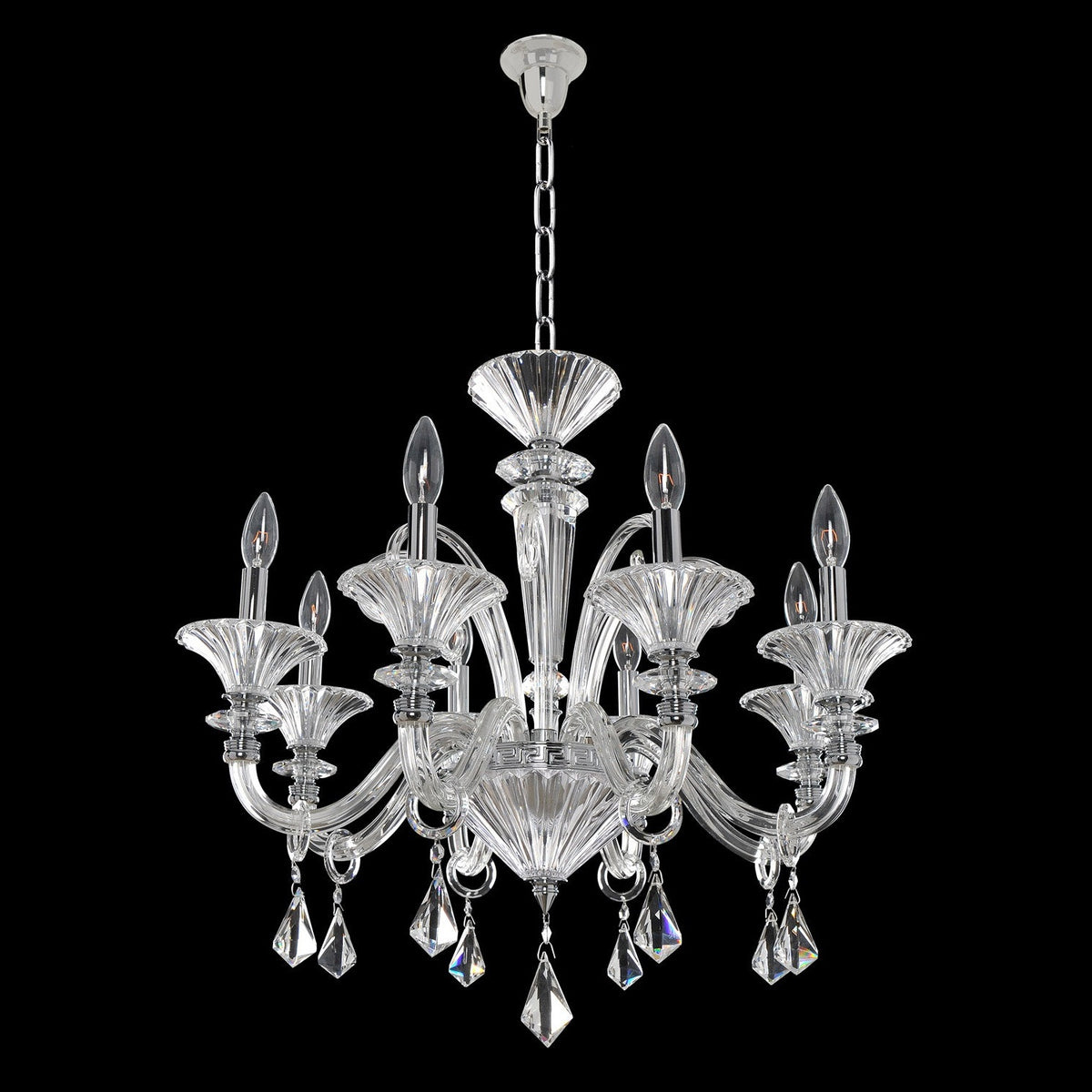 Allegri - 026951-010-FR001 - Eight Light Chandelier - Chauvet - Chrome