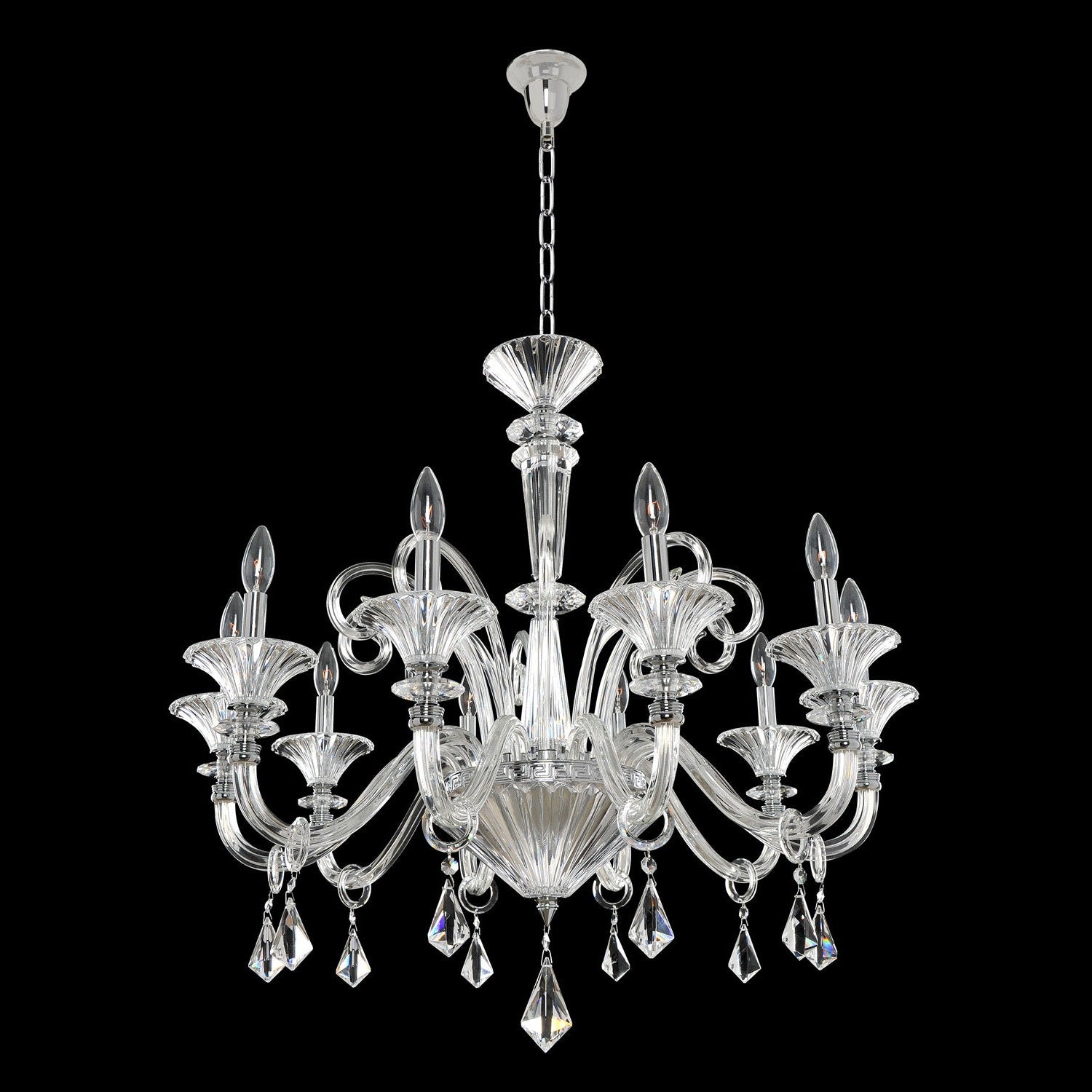 Allegri - 026952-010-FR001 - Ten Light Chandelier - Chauvet - Chrome