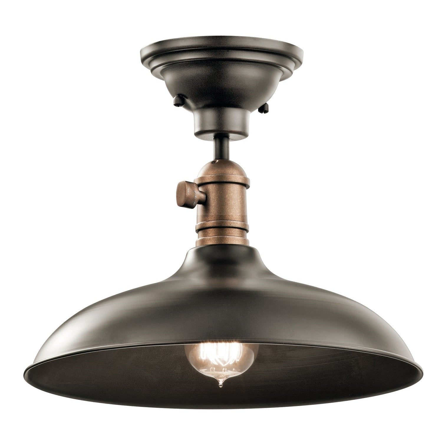 Kichler - 42580OZ - One Light Pendant/Semi Flush - Cobson - Olde Bronze
