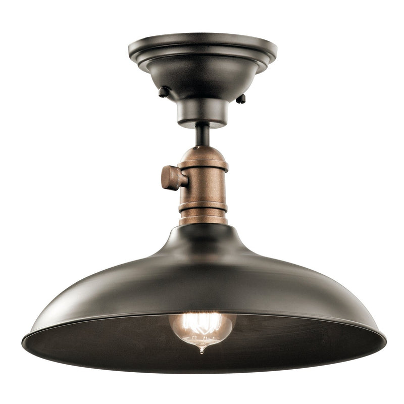 Kichler - 42580OZ - One Light Pendant/Semi Flush - Cobson - Olde Bronze