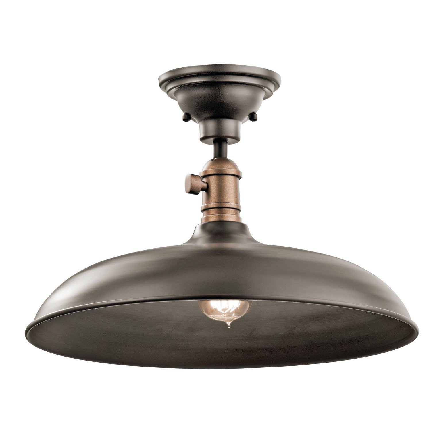 Kichler - 42585OZ - One Light Pendant/Semi Flush - Cobson - Olde Bronze