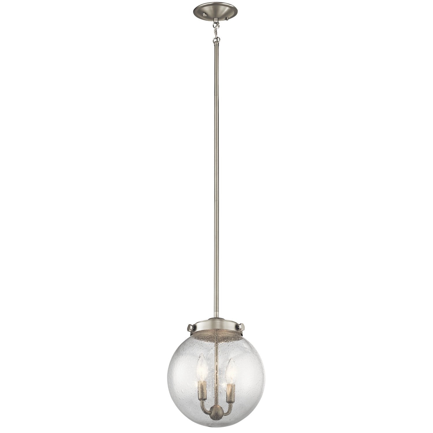 Kichler - 42588NI - Two Light Pendant - Holbrook - Brushed Nickel