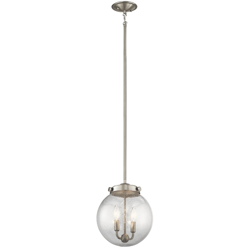 Kichler - 42588NI - Two Light Pendant - Holbrook - Brushed Nickel