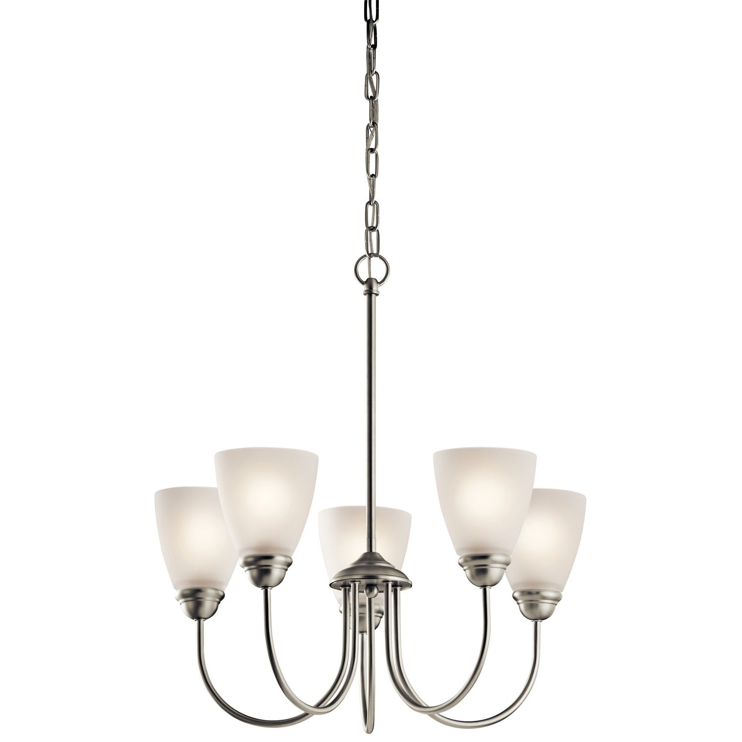 Kichler - 43638NI - Five Light Chandelier - Jolie - Brushed Nickel