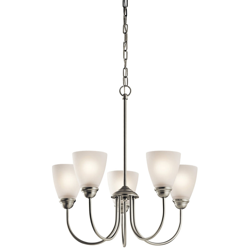 Kichler - 43638NI - Five Light Chandelier - Jolie - Brushed Nickel