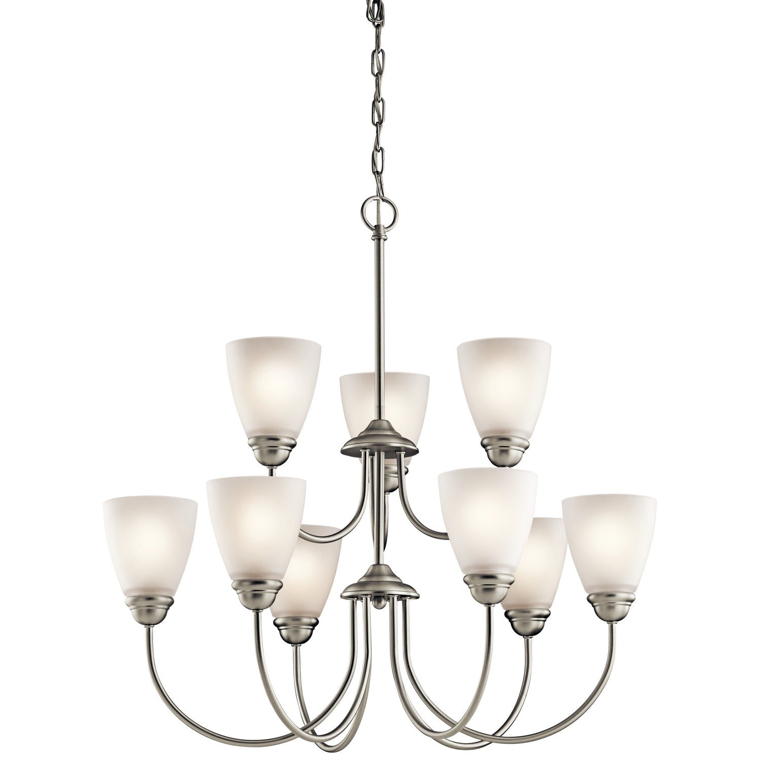 Kichler - 43639NI - Nine Light Chandelier - Jolie - Brushed Nickel