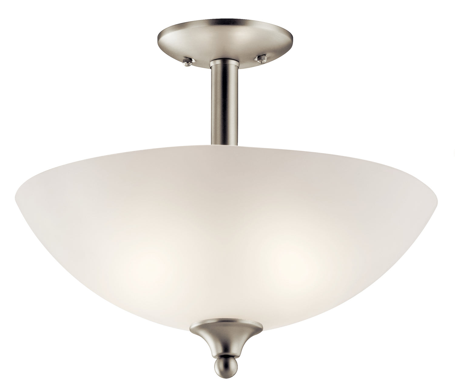 Kichler - 43641NI - Two Light Pendant/Semi Flush - Jolie - Brushed Nickel