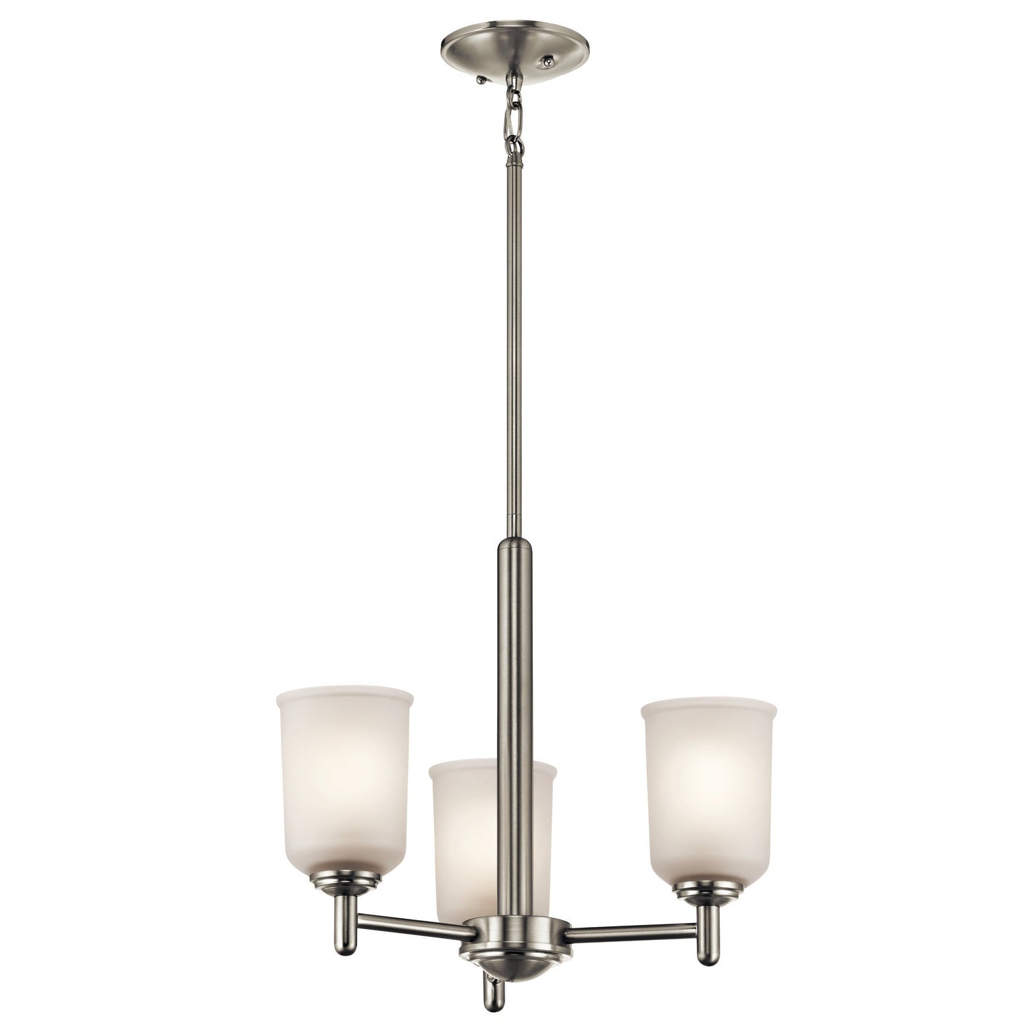 Kichler - 43670NI - Three Light Mini Chandelier - Shailene - Brushed Nickel