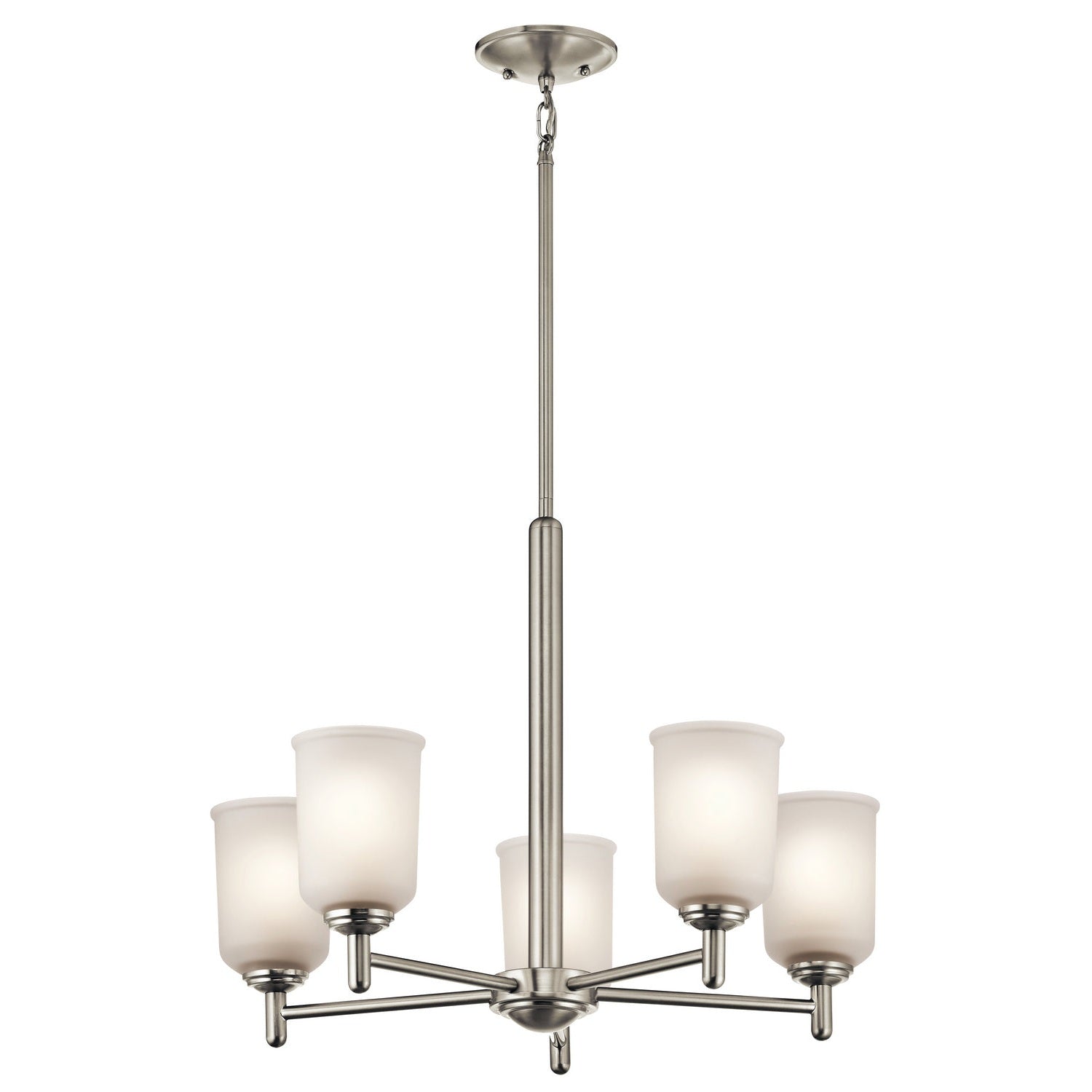 Kichler - 43671NI - Five Light Chandelier - Shailene - Brushed Nickel