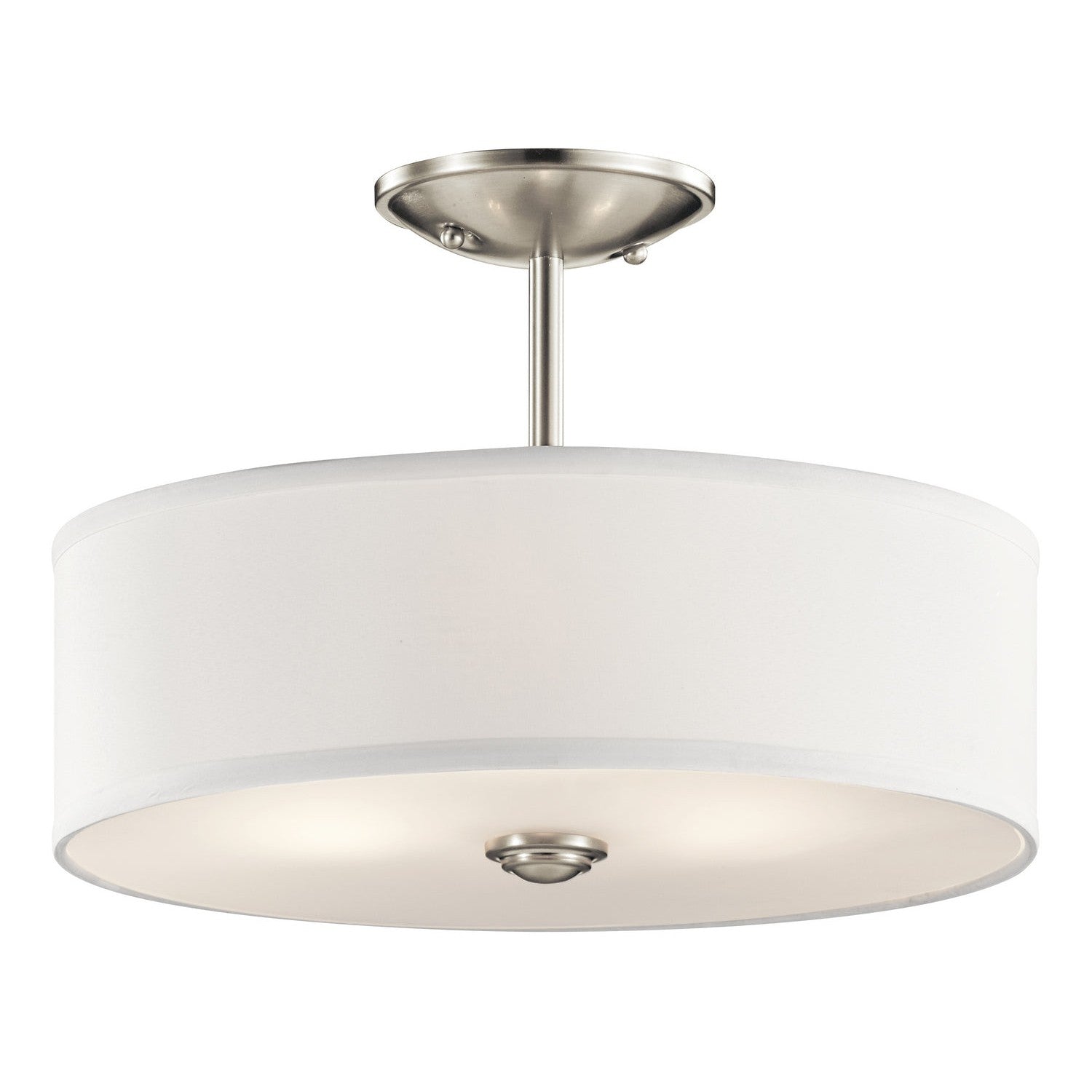 Kichler - 43675NI - Three Light Semi Flush Mount - Shailene - Brushed Nickel