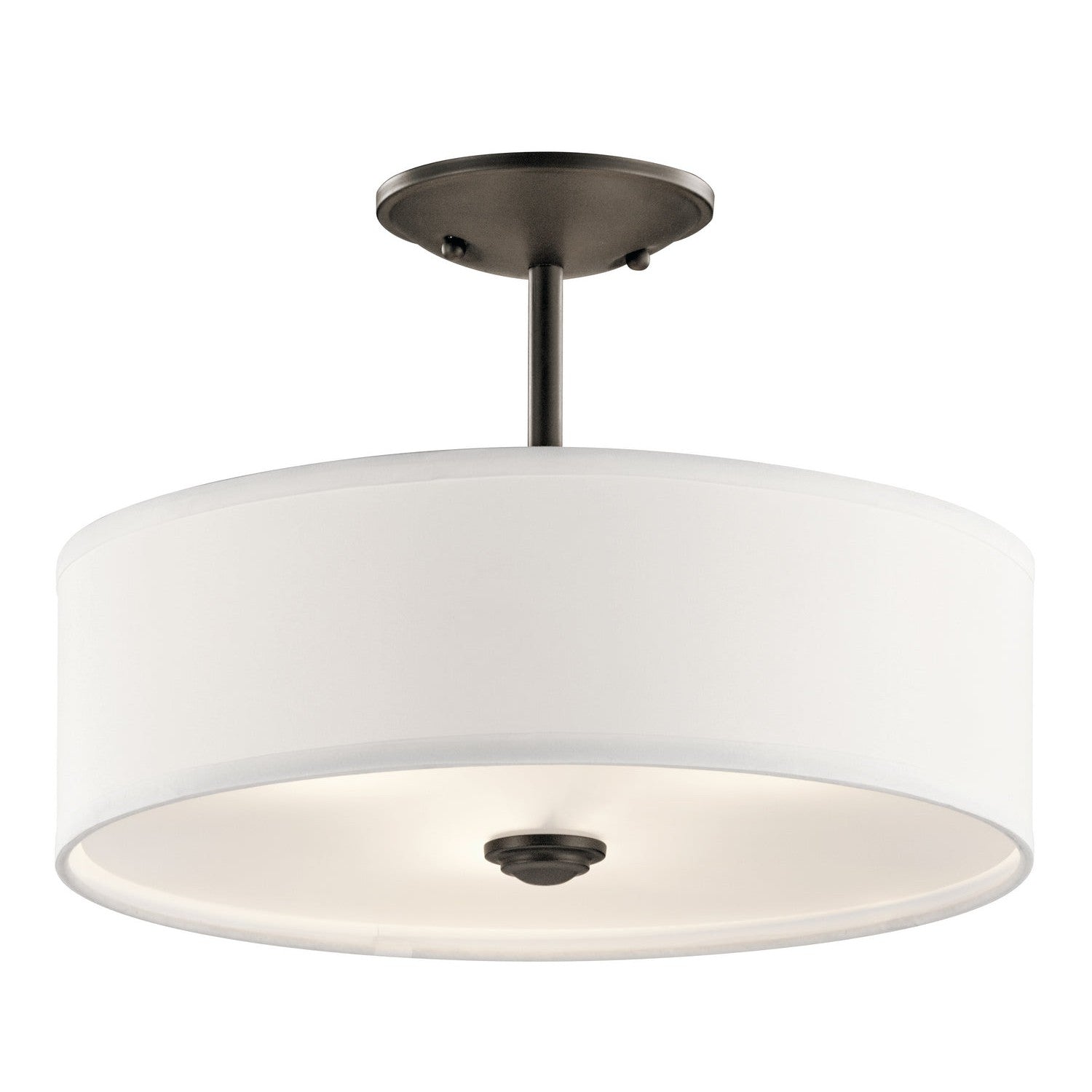 Kichler - 43675OZ - Three Light Semi Flush Mount - Shailene - Olde Bronze