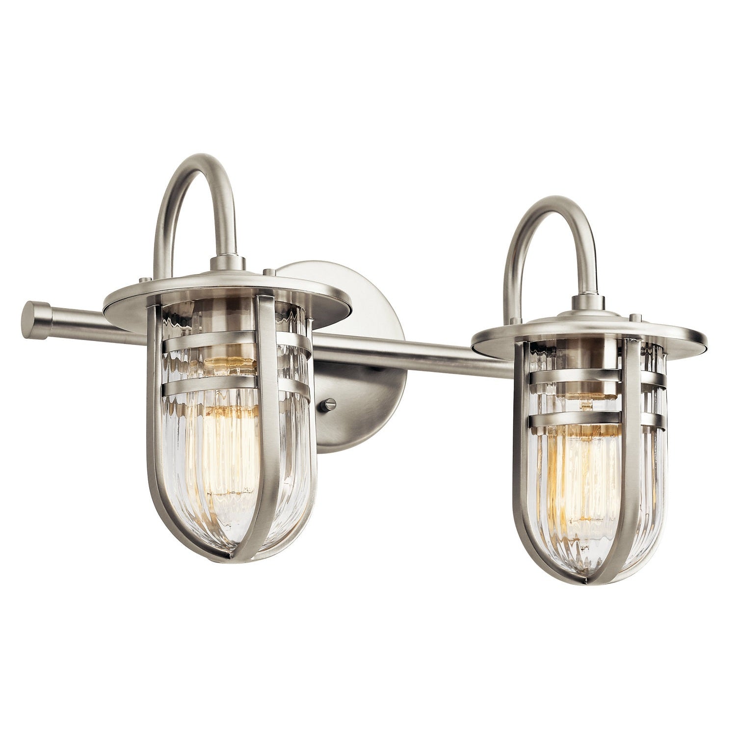 Kichler - 45132NI - Two Light Bath - Caparros - Brushed Nickel