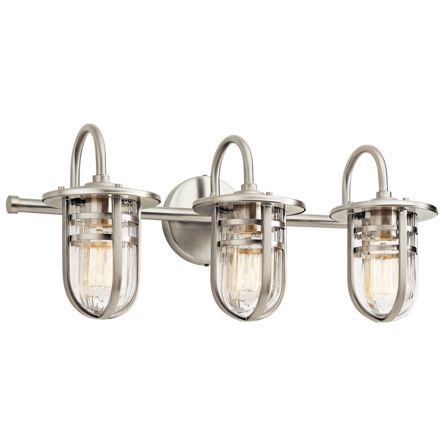 Kichler - 45133NI - Three Light Bath - Caparros - Brushed Nickel