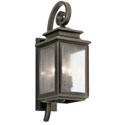Kichler - 49502OZ - Three Light Outdoor Wall Mount - Wiscombe Park - Olde Bronze