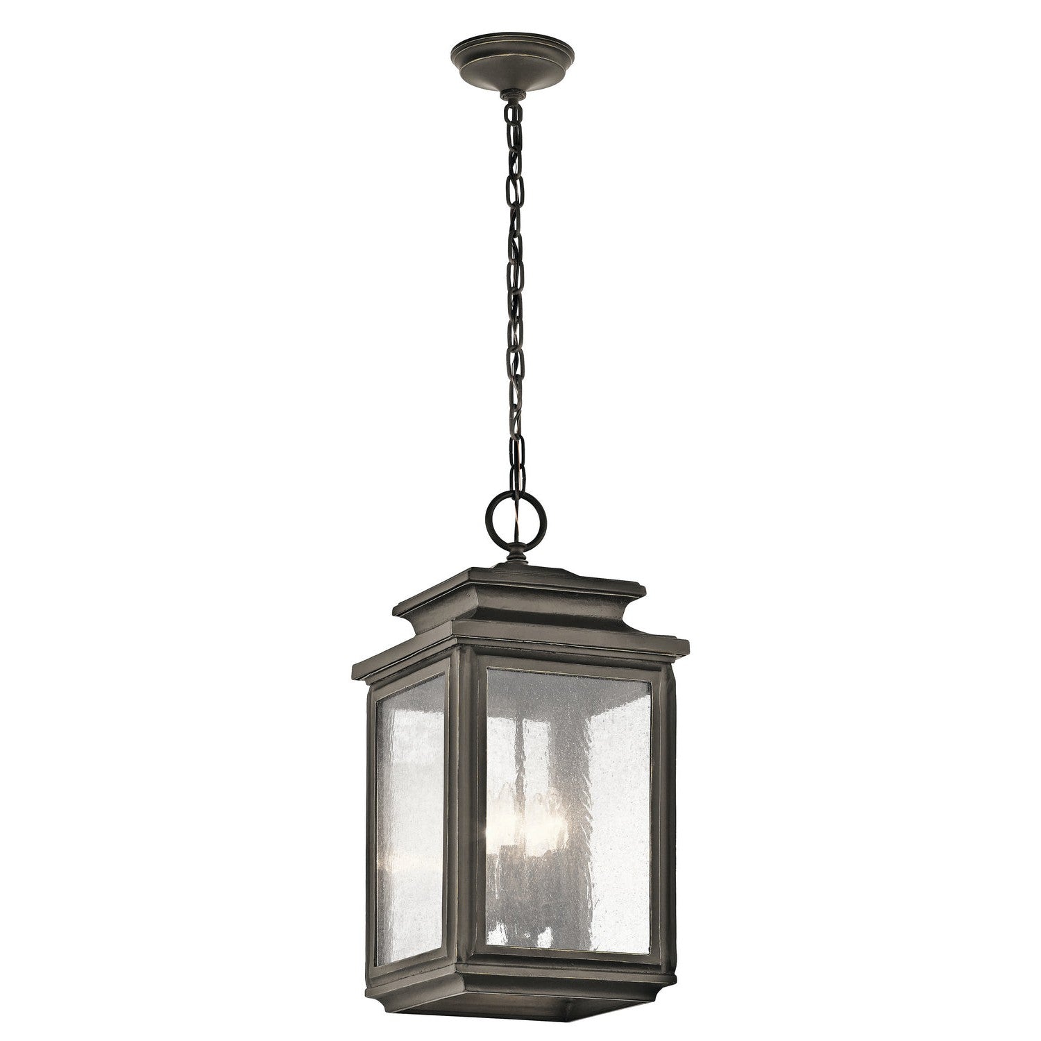 Kichler - 49505OZ - Four Light Outdoor Pendant - Wiscombe Park - Olde Bronze