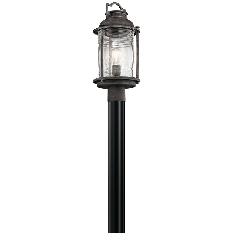 Kichler - 49573WZC - One Light Outdoor Post Mount - Ashland Bay - Weathered Zinc