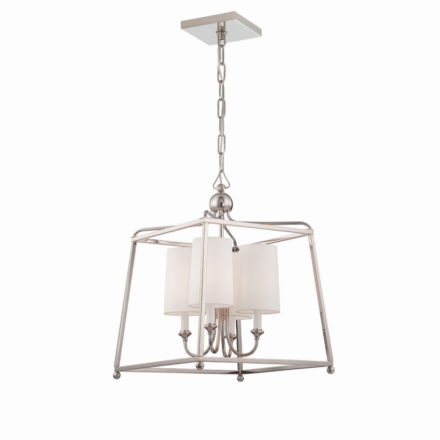 Crystorama - 2245-PN - Four Light Chandelier - Sylvan - Polished Nickel
