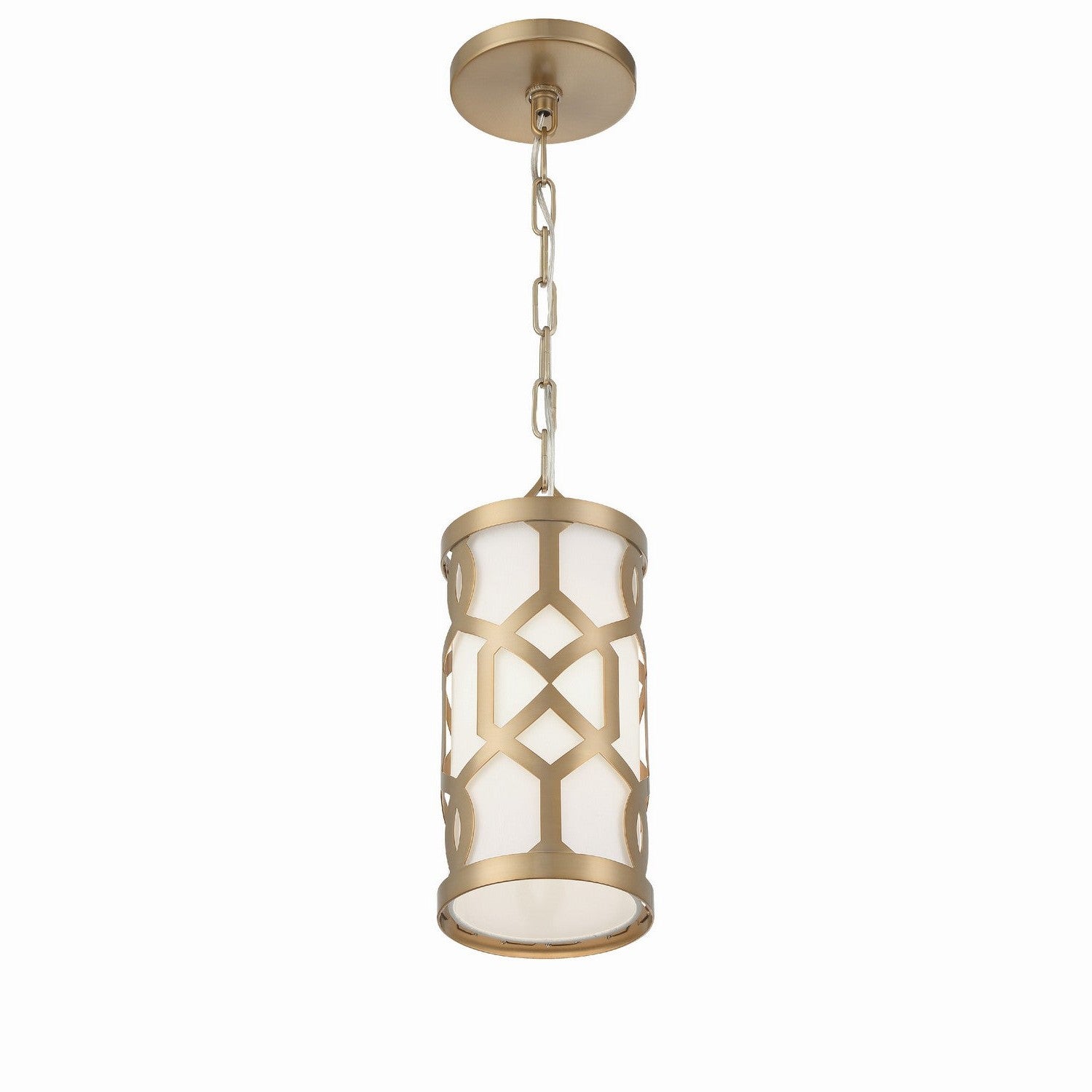 Crystorama - 2260-AG - One Light Pendant - Jennings - Aged Brass