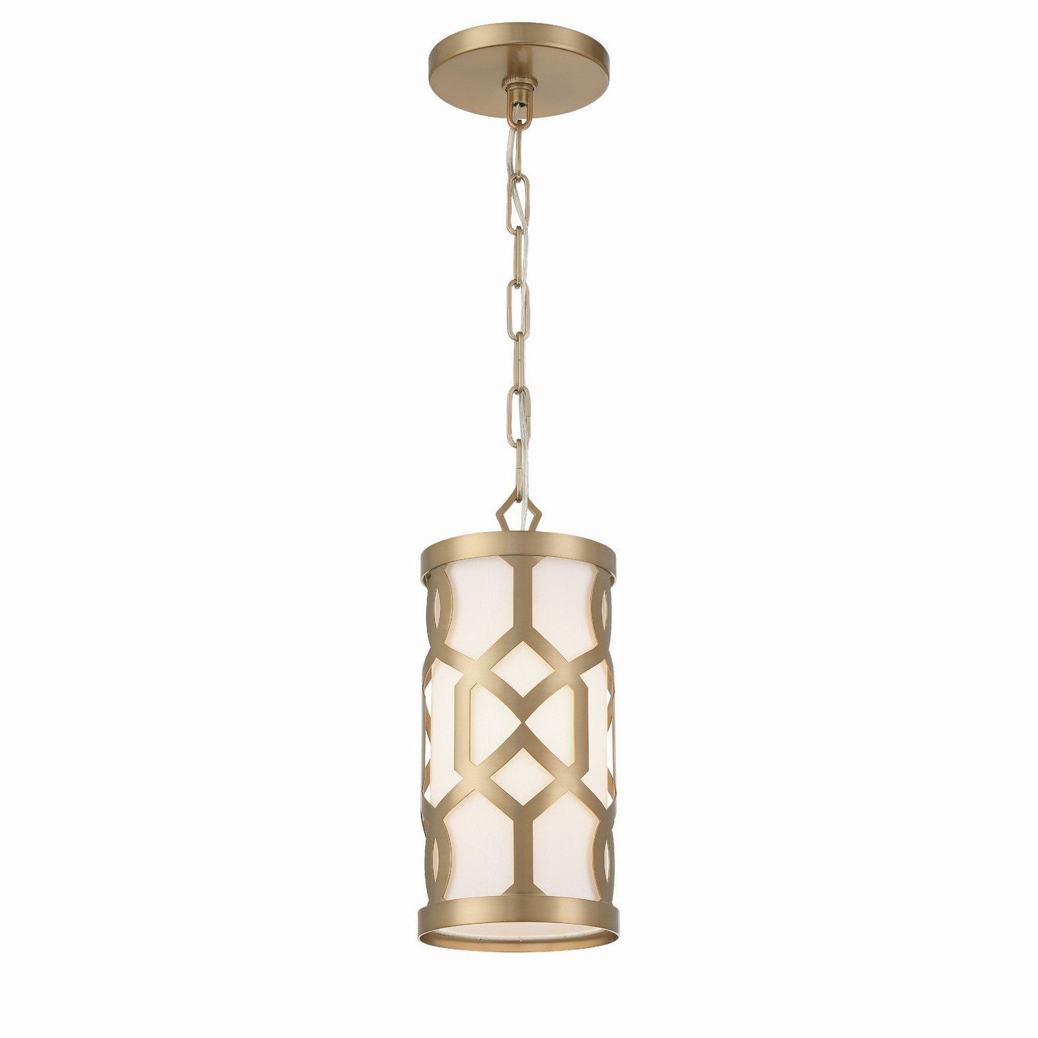 Crystorama - 2260-AG - One Light Pendant - Jennings - Aged Brass
