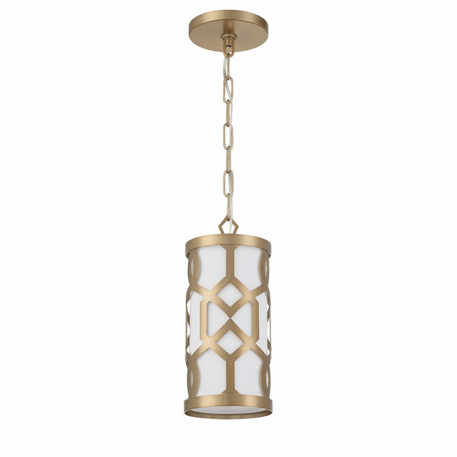 Crystorama - 2260-AG - One Light Pendant - Jennings - Aged Brass