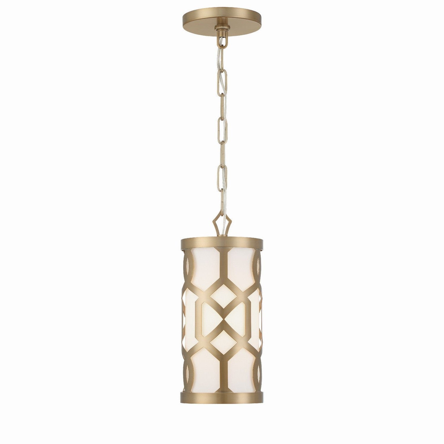 Crystorama - 2260-AG - One Light Pendant - Jennings - Aged Brass