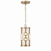 Crystorama - 2260-AG - One Light Pendant - Jennings - Aged Brass