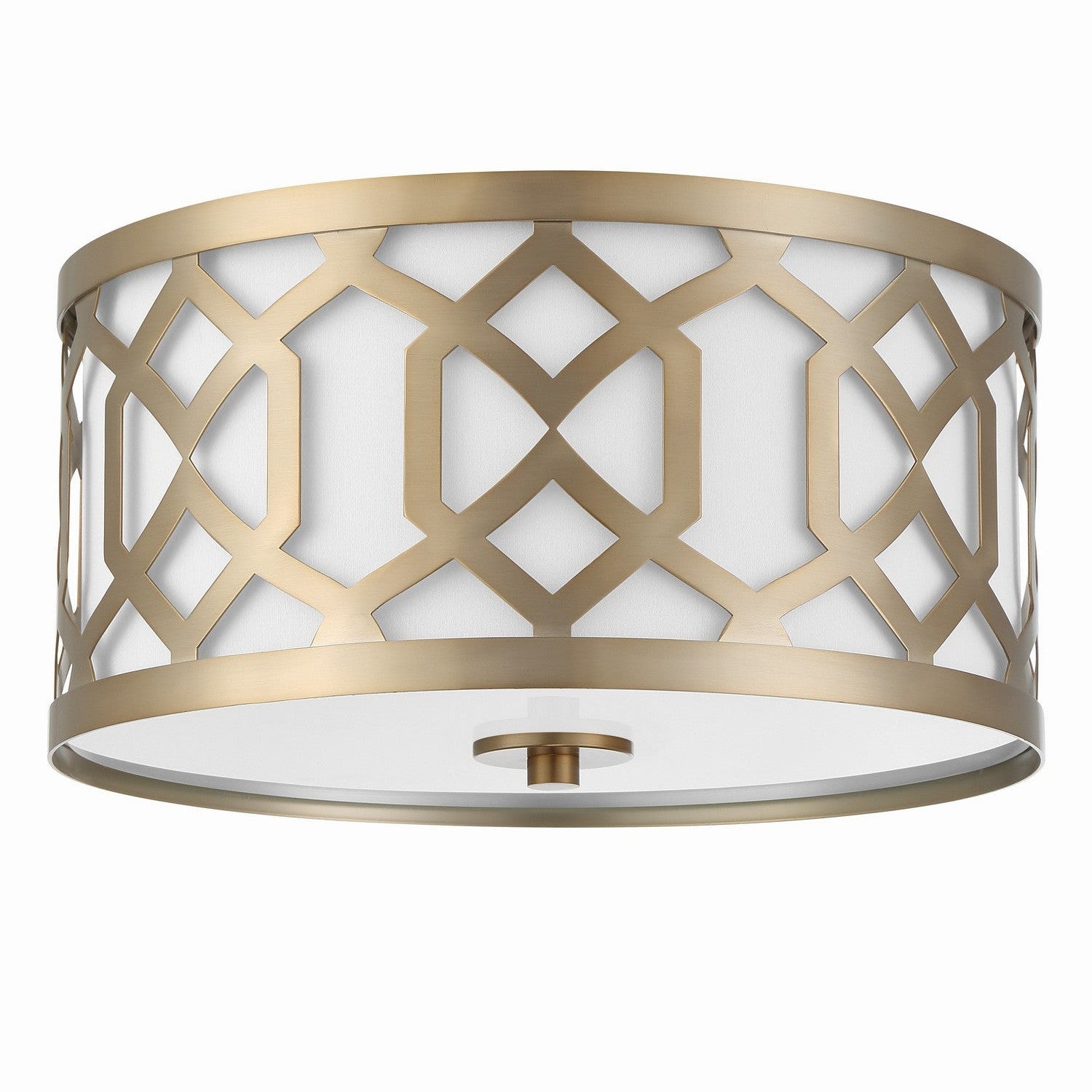 Crystorama - 2263-AG - Three Light Flush Mount - Jennings - Aged Brass