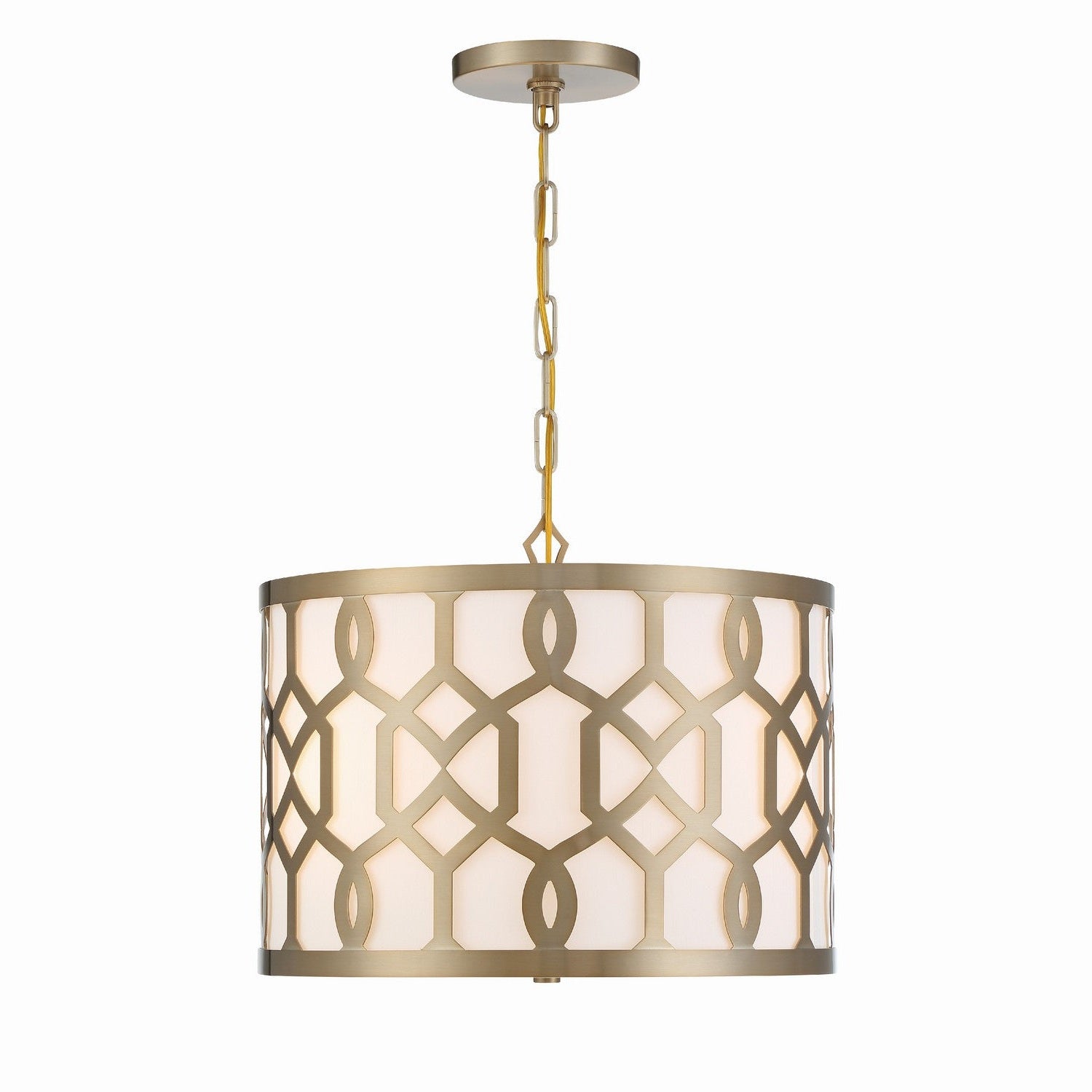 Crystorama - 2265-AG - Three Light Chandelier - Jennings - Aged Brass