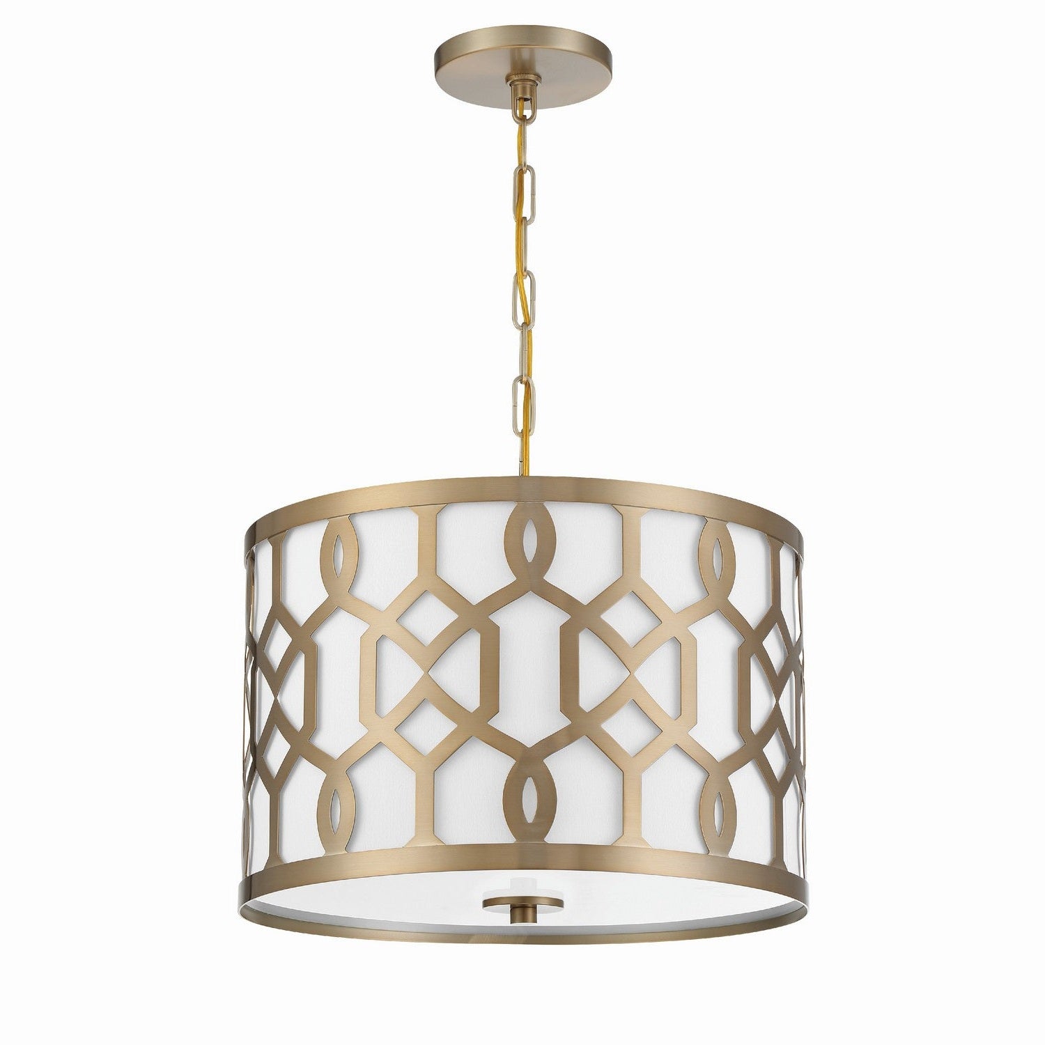 Crystorama - 2265-AG - Three Light Chandelier - Jennings - Aged Brass