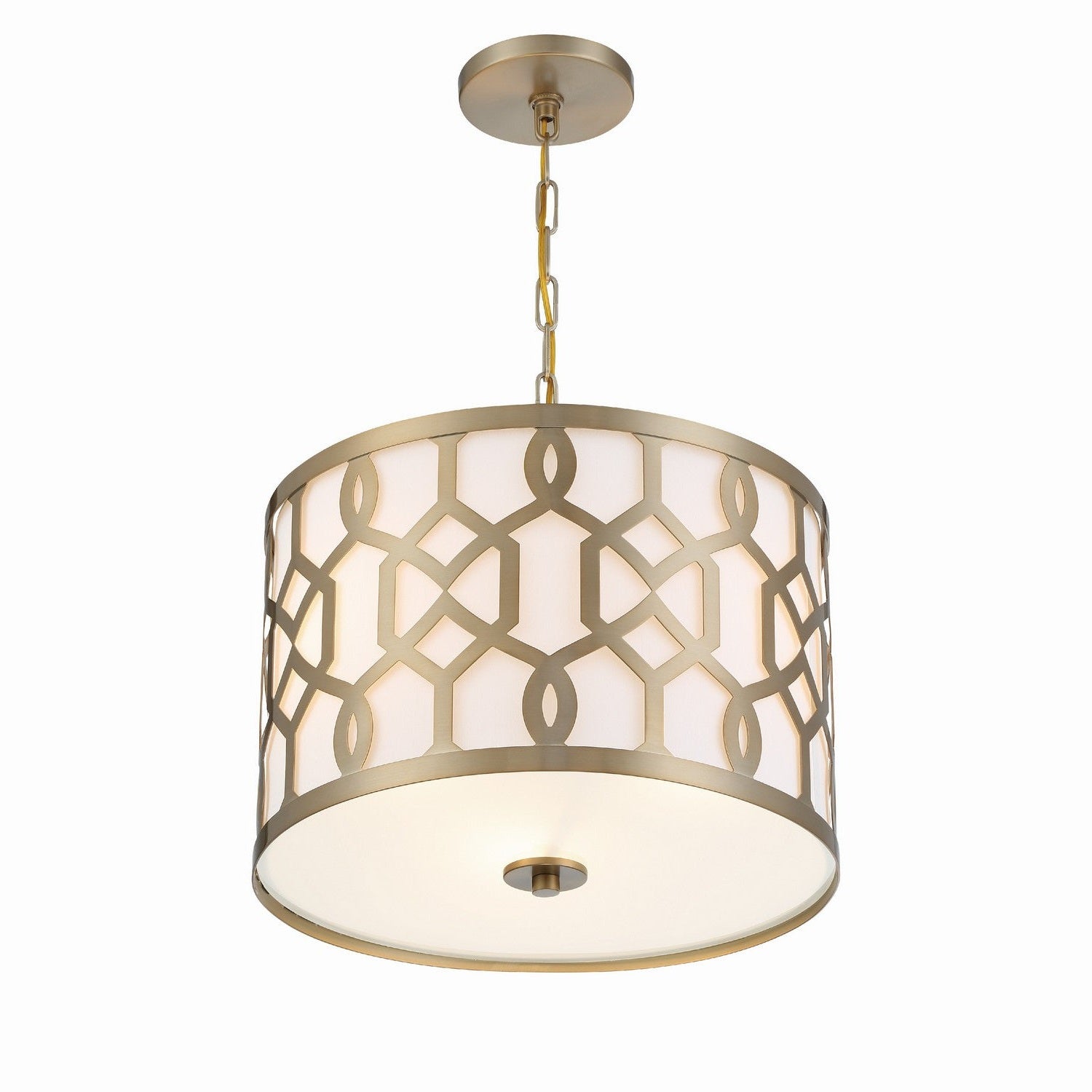 Crystorama - 2265-AG - Three Light Chandelier - Jennings - Aged Brass