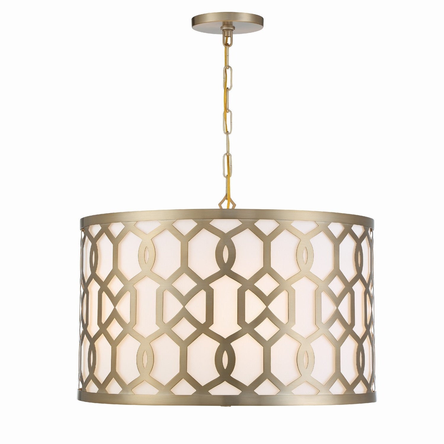 Crystorama - 2266-AG - Five Light Chandelier - Jennings - Aged Brass
