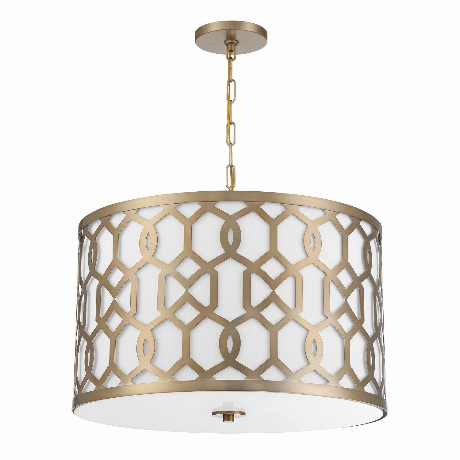 Crystorama - 2266-AG - Five Light Chandelier - Jennings - Aged Brass
