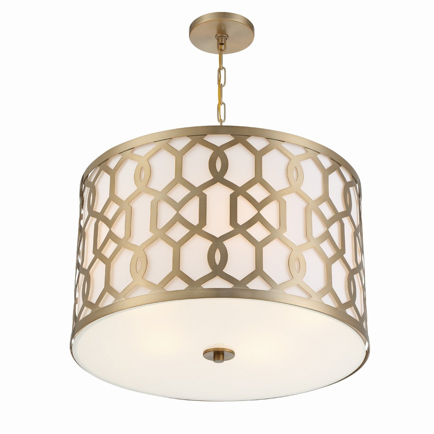 Crystorama - 2266-AG - Five Light Chandelier - Jennings - Aged Brass