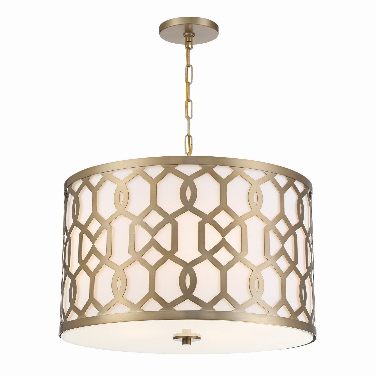 Crystorama - 2266-AG - Five Light Chandelier - Jennings - Aged Brass