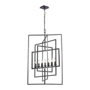 Crystorama - 339-RS - Seven Light Chandelier - Capri - Raw Steel