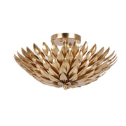 Crystorama - 505-GA - Four Light Semi Flush Mount - Broche - Antique Gold