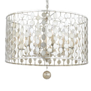 Crystorama - 546-SA - Six Light Chandelier - Layla - Antique Silver
