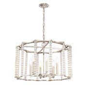 Crystorama - 8856-PN - Six Light Chandelier - Carson - Polished Nickel