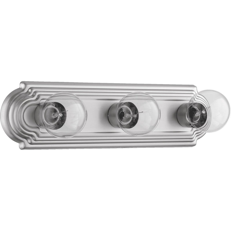 Quorum - 5049-3-65 - Three Light Vanity - 5049 Stepped Vanities - Satin Nickel