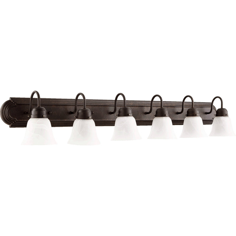 Quorum - 5094-6-144 - Six Light Vanity - 5094 Vanities - Toasted Sienna
