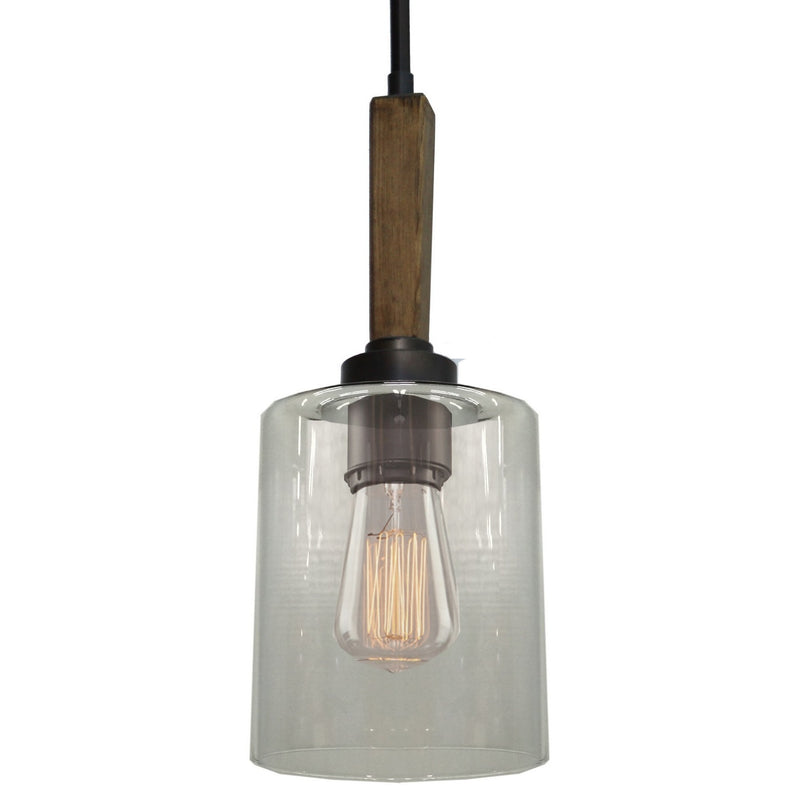 Artcraft - AC10141BU - One Light Pendant - Legno Rustico - Brunito Bronze