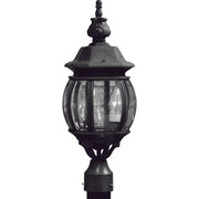 Artcraft - AC8363BK - Three Light Outdoor Post Mount - Classico - Black
