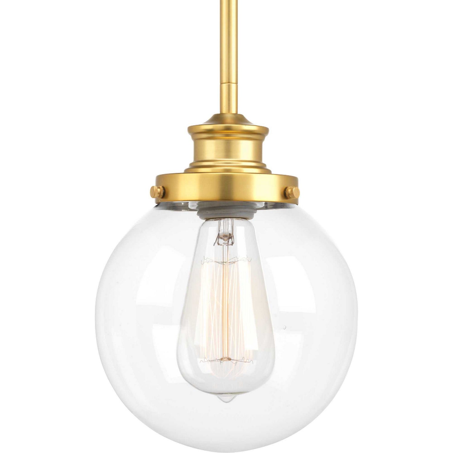 Progress Lighting - P5067-137 - One Light Pendant - Penn - Natural Brass