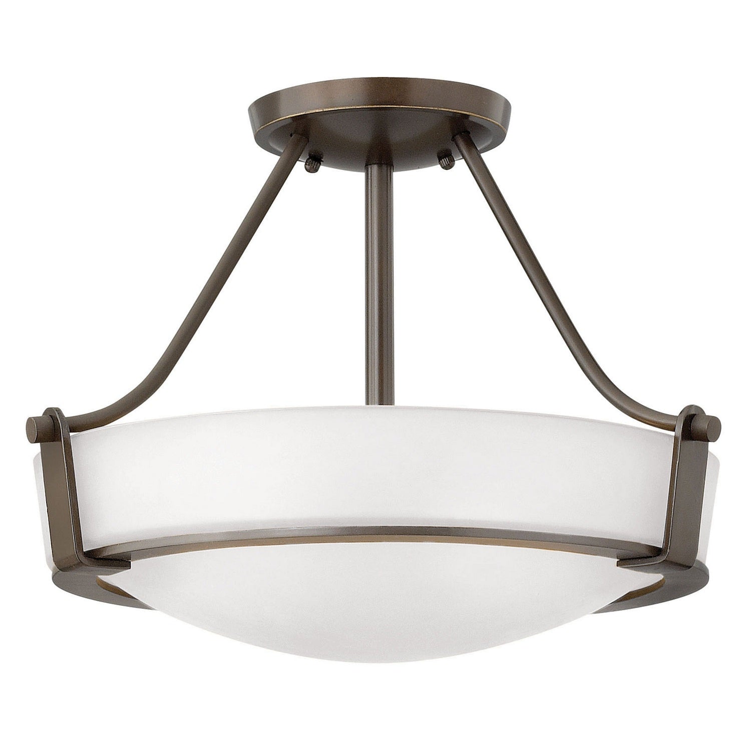 Hinkley - 3220OB-WH - LED Semi-Flush Mount - Hathaway - Olde Bronze