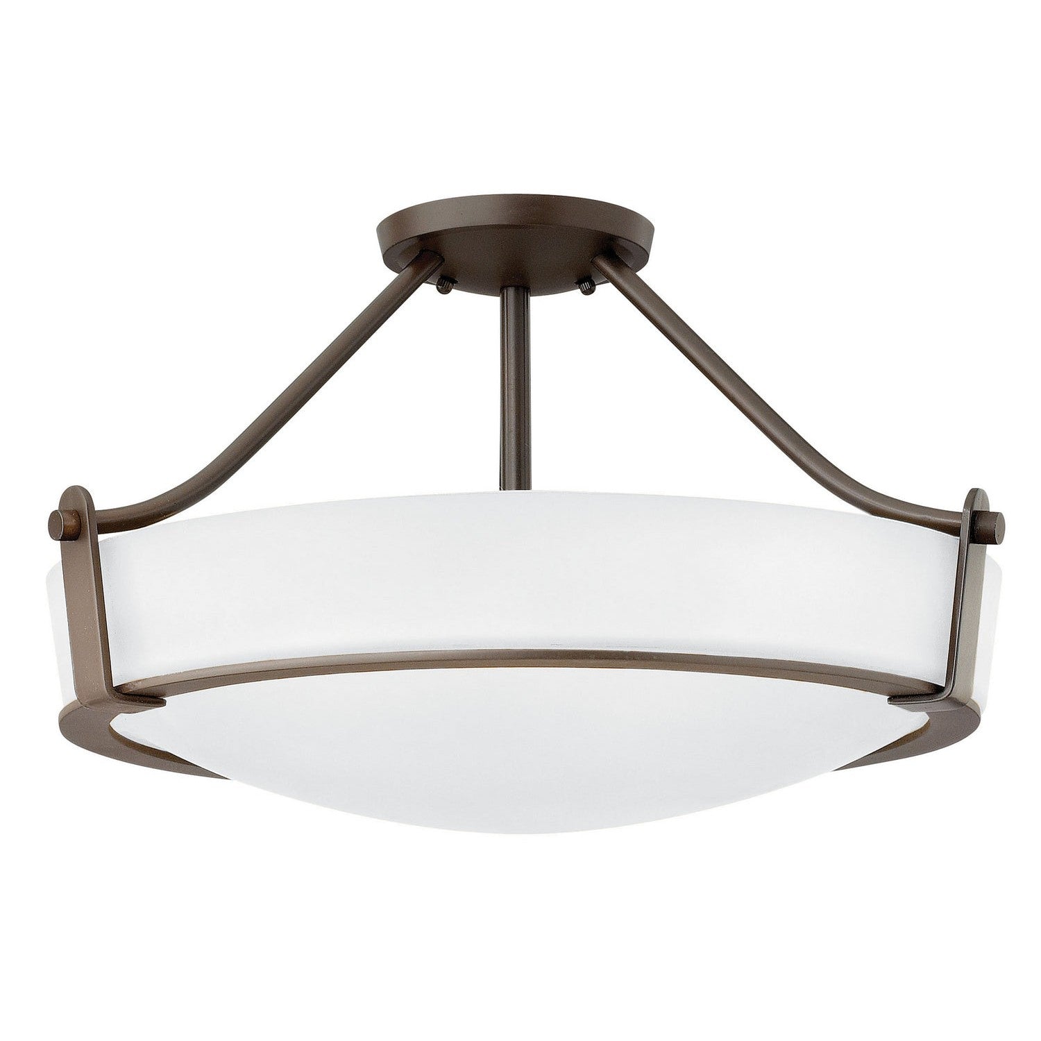 Hinkley - 3221OB-WH - LED Semi-Flush Mount - Hathaway - Olde Bronze