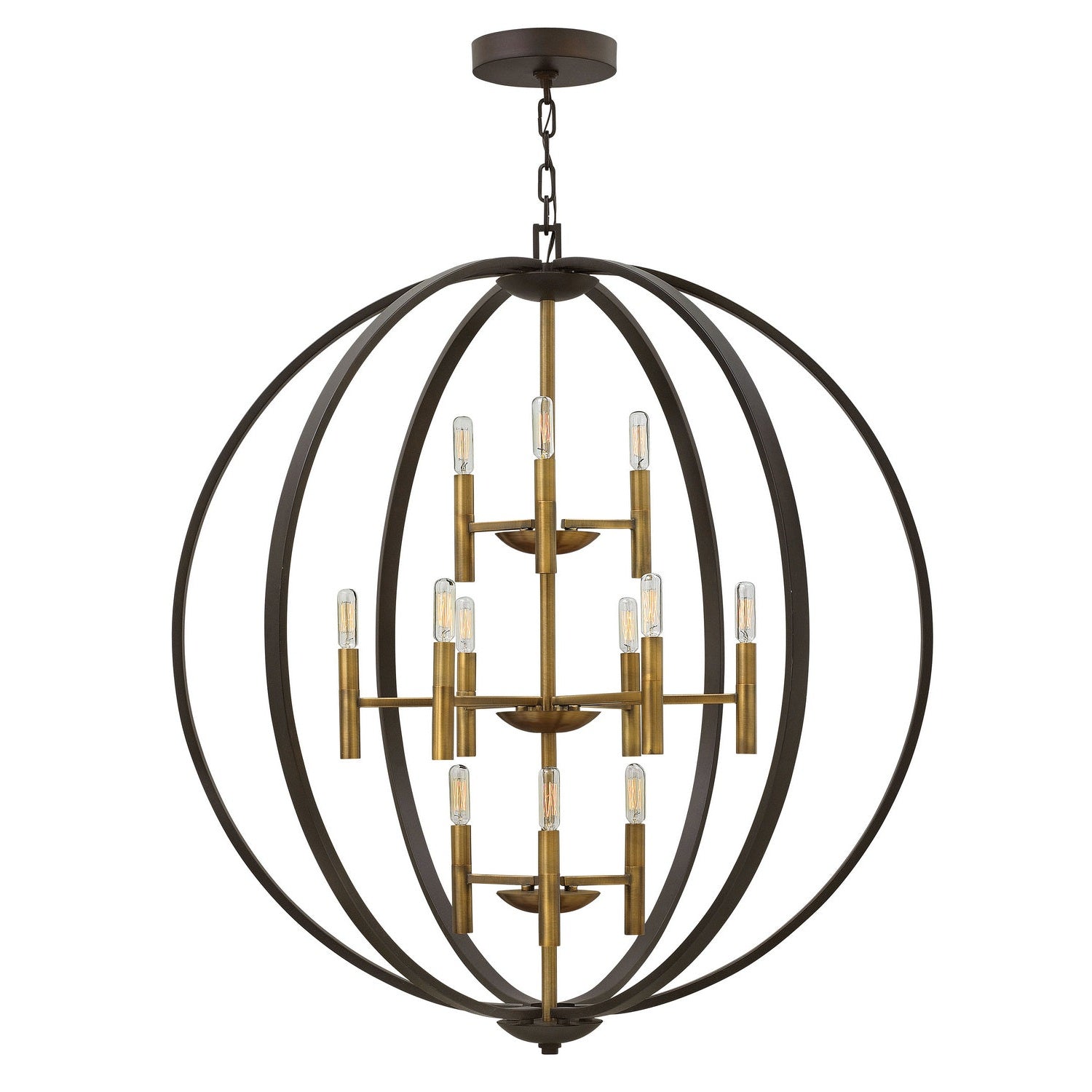 Hinkley - 3469SB - LED Foyer Chandelier - Euclid - Spanish Bronze
