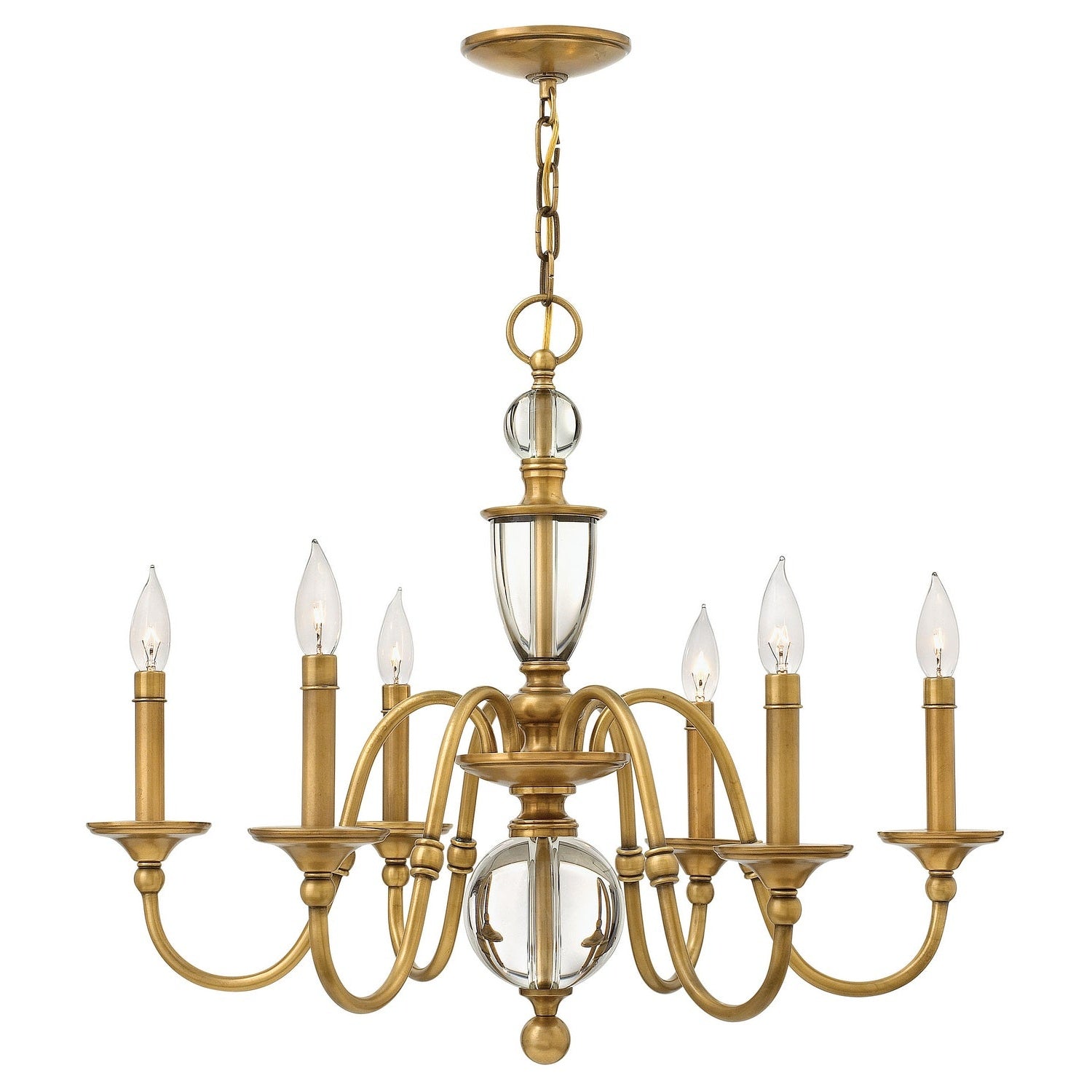 Hinkley - 4956HB - LED Chandelier - Eleanor - Heritage Brass