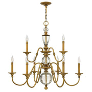Hinkley - 4958HB - LED Chandelier - Eleanor - Heritage Brass