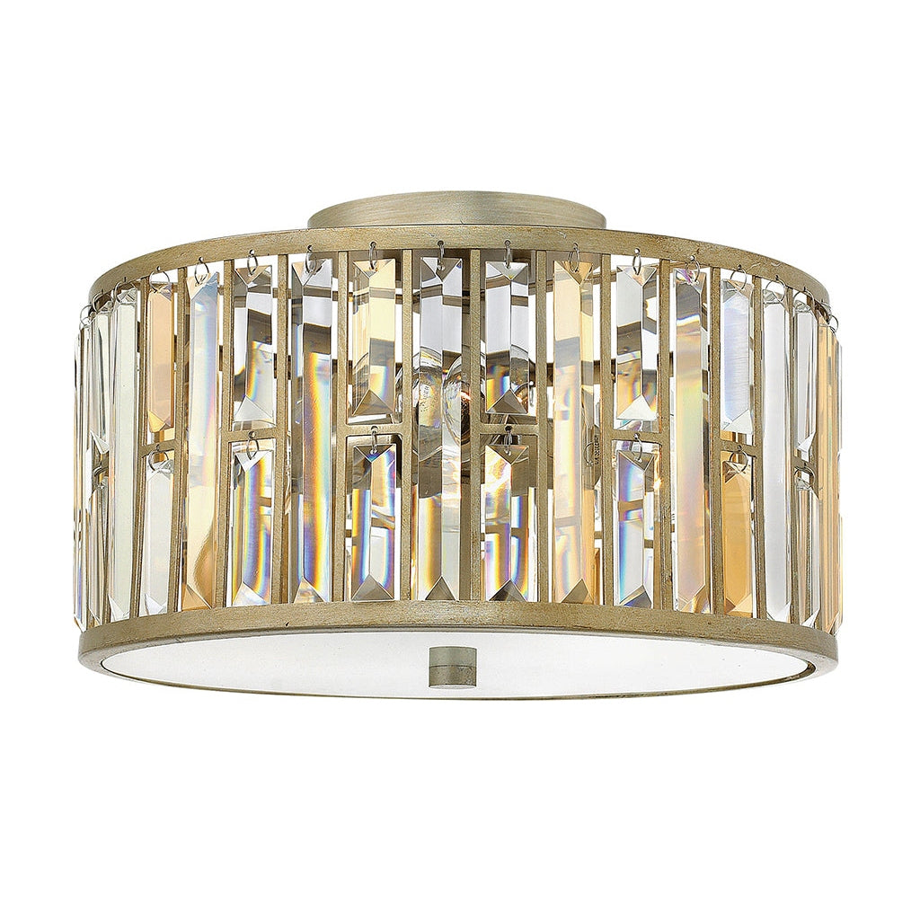 Fredrick Ramond - FR33731SLF - LED Flush Mount - Gemma - Silver Leaf