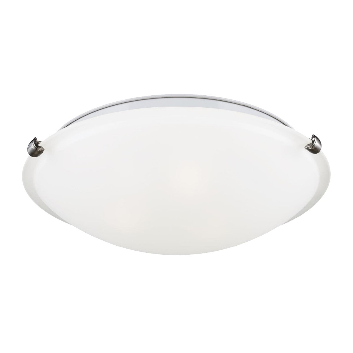 Generation Lighting - 7543503-962 - Three Light Flush Mount - Clip Ceiling Flush Mount - Brushed Nickel